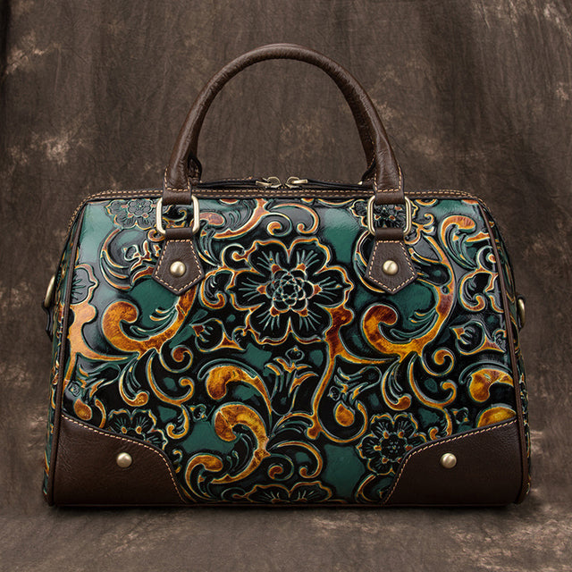 Luxury Handbag Genuine Leather Retro Hand Bag