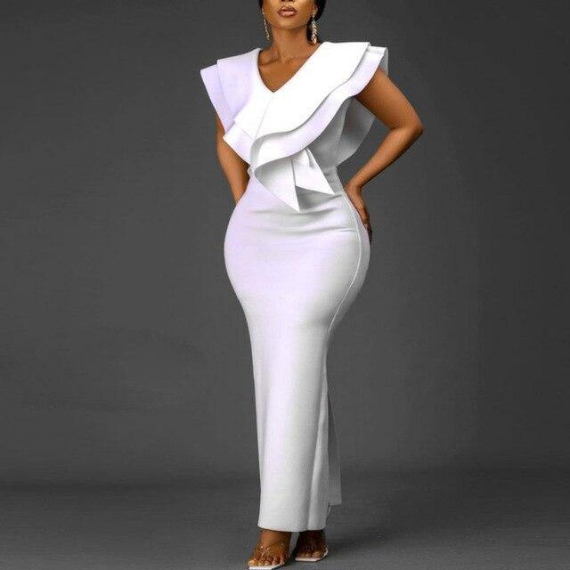 White long dress