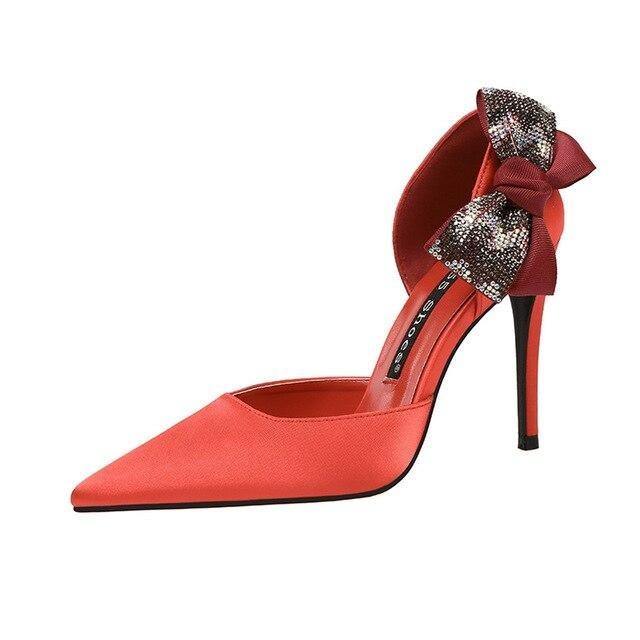 White Pointed Toe Pumps