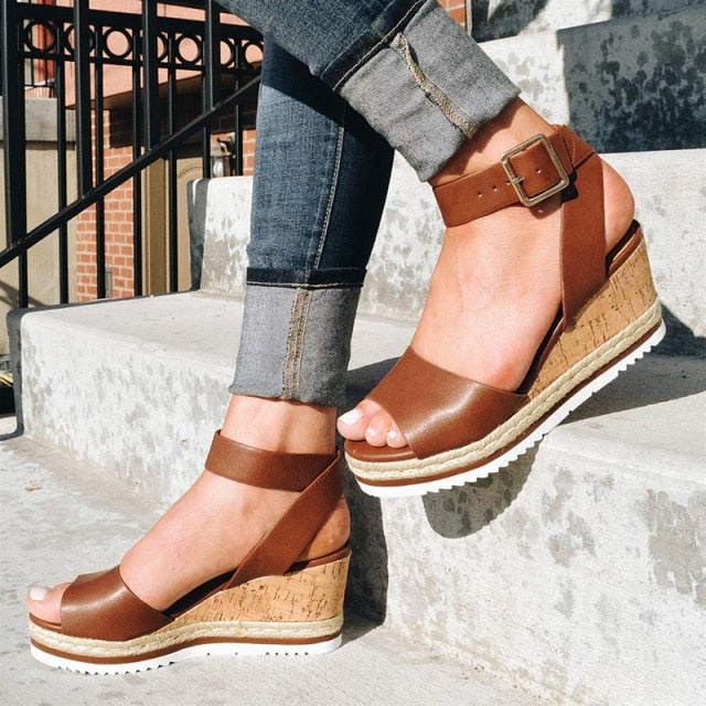Wedges Shoes Women Flip Flop High Heels Sandals