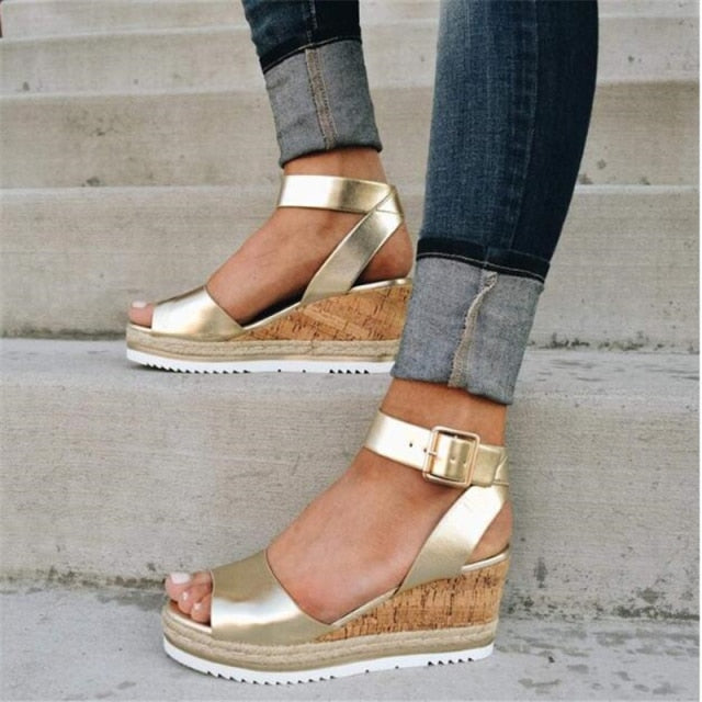 Wedges Shoes Women Flip Flop High Heels Sandals