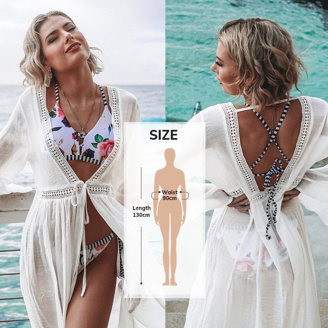 Women Sexy Hollow Tunic Summer Dress