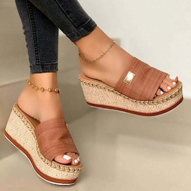 Wedges Shoes Women Flip Flop High Heels Sandals