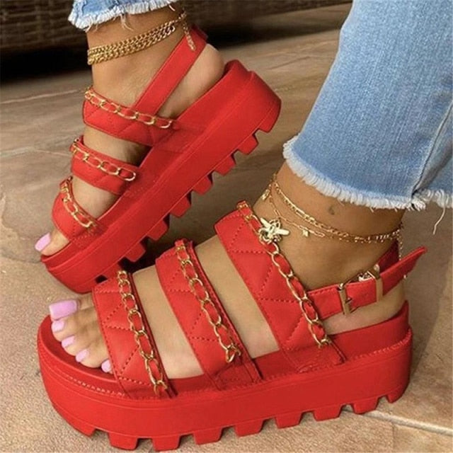 Wedges Shoes Women Flip Flop High Heels Sandals