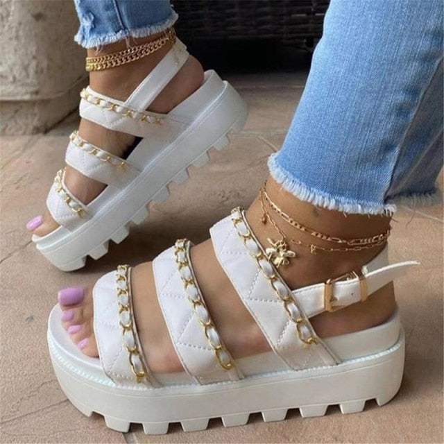 Wedges Shoes Women Flip Flop High Heels Sandals