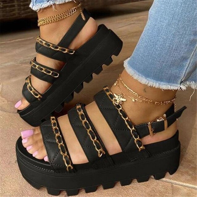 Wedges Shoes Women Flip Flop High Heels Sandals