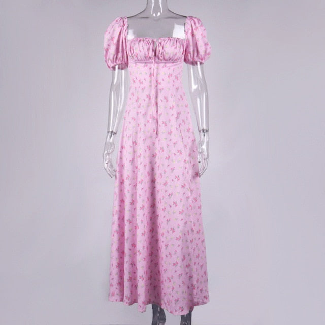 Floral print dress with sleeves