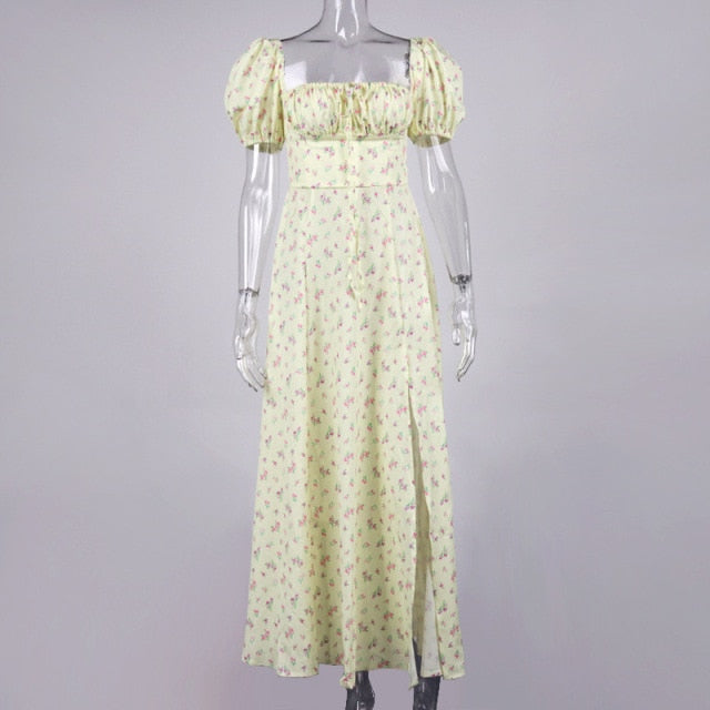 Floral print dress with sleeves