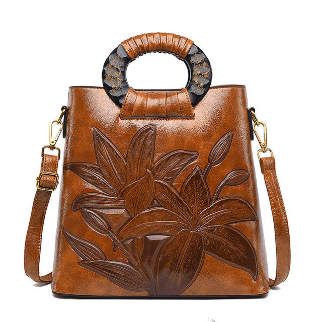 Designer floral handbags