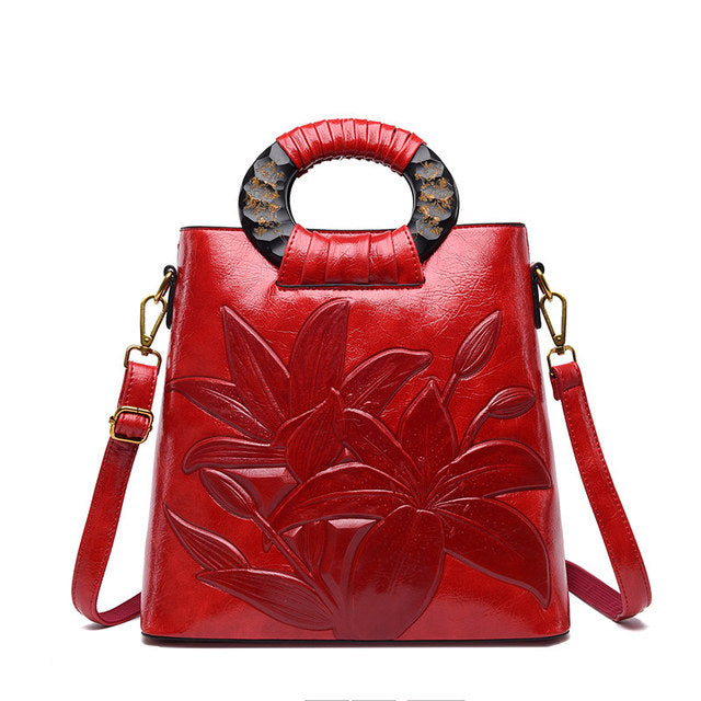 Designer floral handbags
