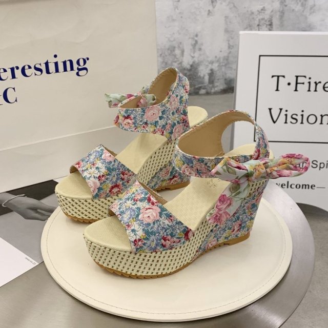 Lace Leisure Women Wedges Sandals