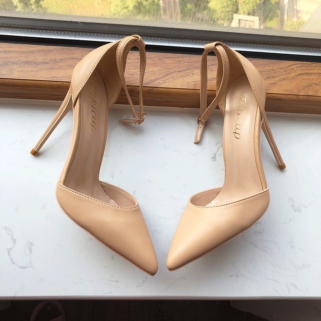 Tikicup Patent Leather Women Ankle Strap
