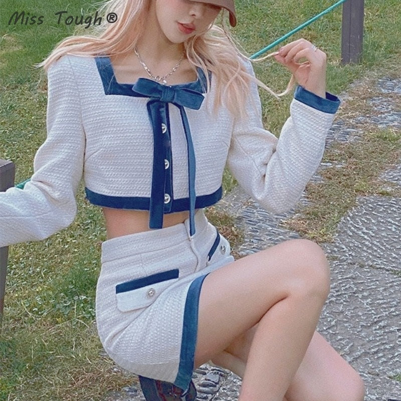 White Skirt Set