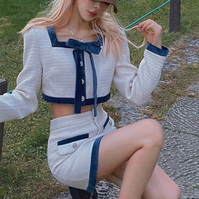 White Skirt Set