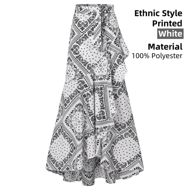 Elegant Women Long Skirt Spring High Waist OL Belted Fishtail Faldas Larga Celmia Ladies Casual Street Ruffles Party Maxi Jupes