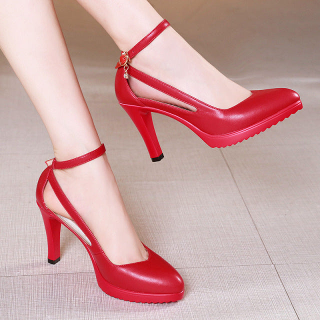 Women High Heels Shoes Fashion Pointed Toe