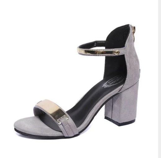 Black Ankle Strap Heels