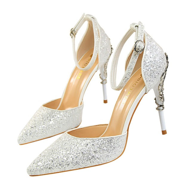 Silver Bling Sweet Wedding Shoes