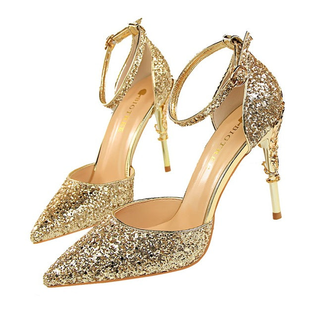 Silver Bling Sweet Wedding Shoes