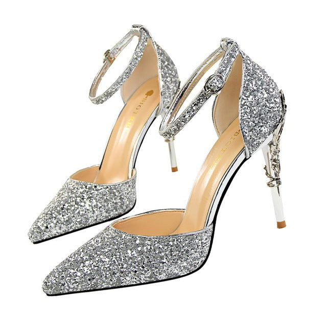 Silver Bling Sweet Wedding Shoes