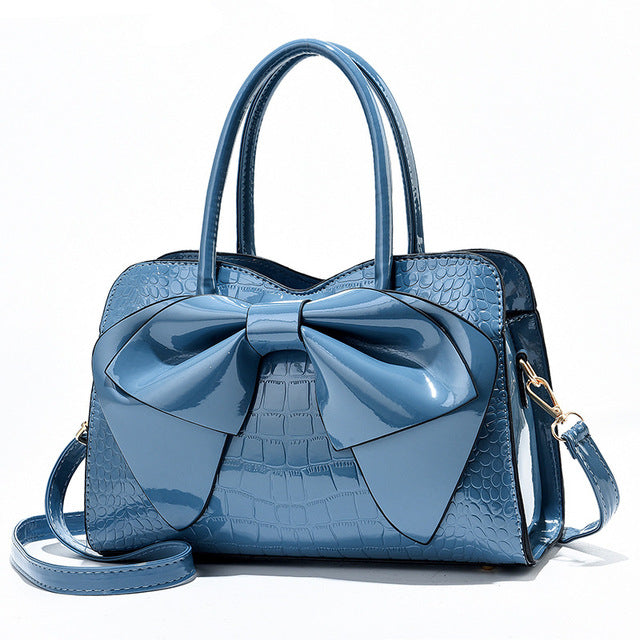 Patent leather bag