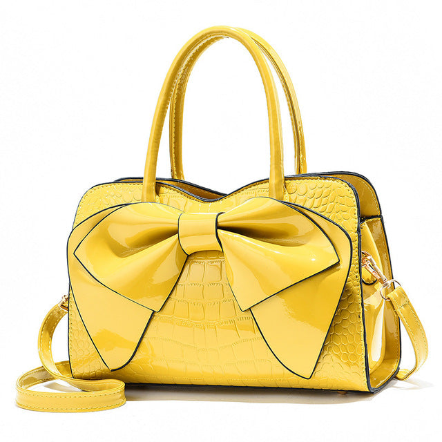 Patent leather bag
