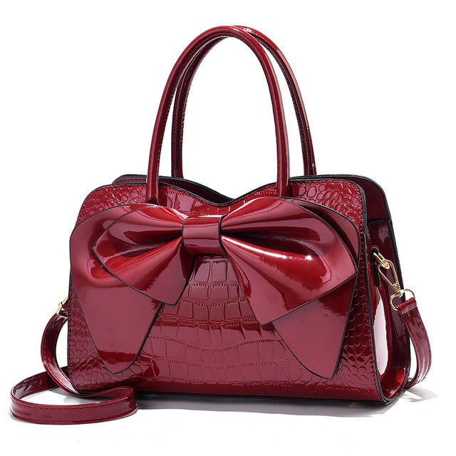 Patent leather bag