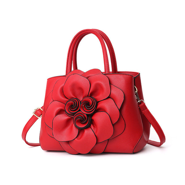 Flower bag: Leather Handbags Flower Design for Ladies