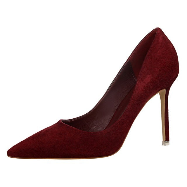 Red Shoes for Women:Pointed-Toe Pumps