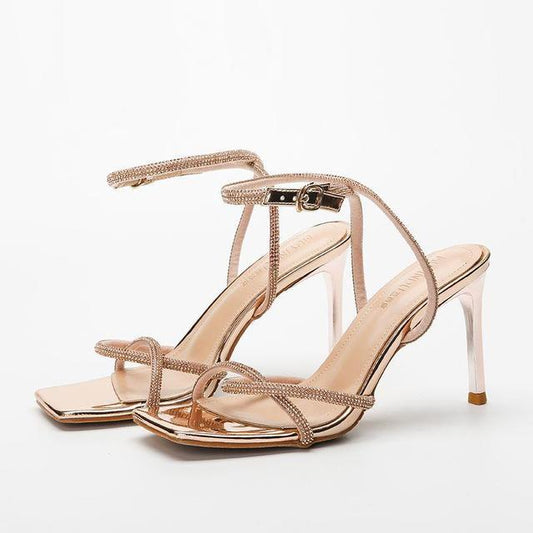 Silver Strappy Shoes