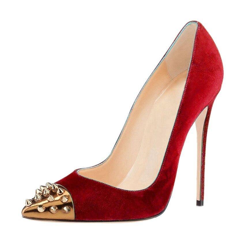 Red high heels shoes