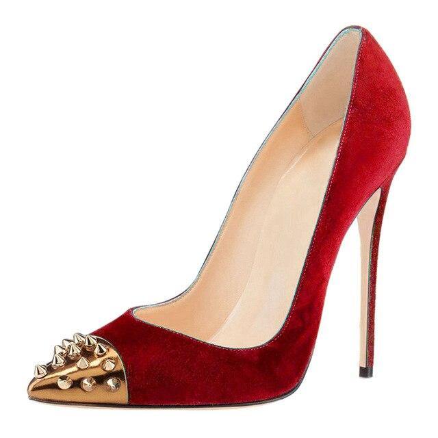 Red high heels shoes