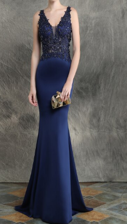 Mermaid evening gown