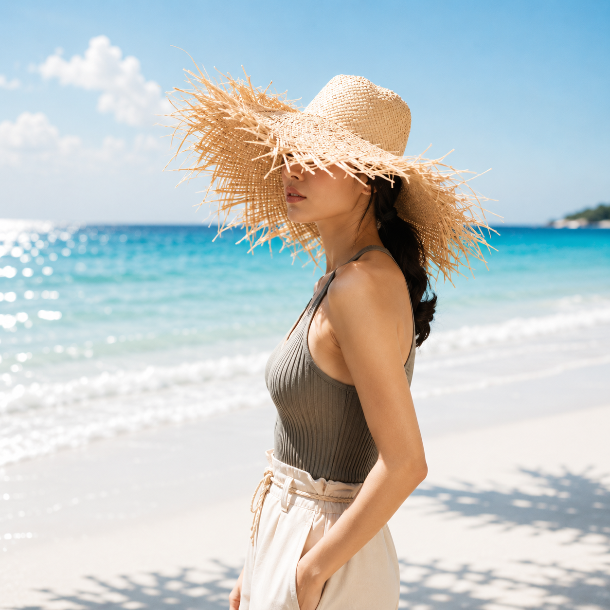 Floppy Beach Straw Hat