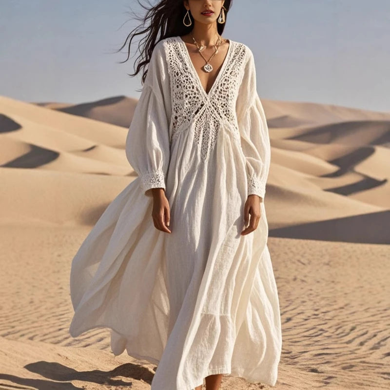 Long Sleeve Boho Dress