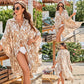 Button front floral coverup