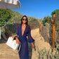 Flowing maxi beach wrap