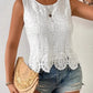 White crochet lace top