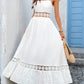 Eyelet hem maxi dress