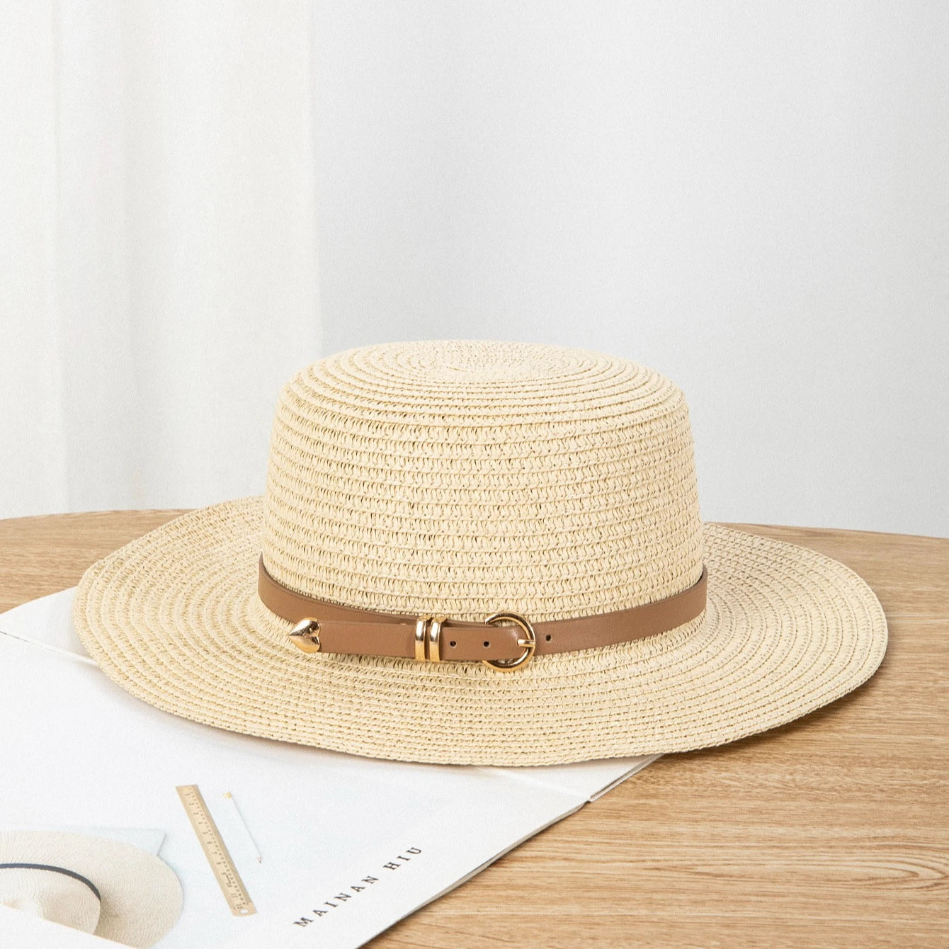 Buckle Belt Sun Hat
