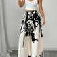Botanical print palazzo pants