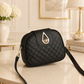 Pebbled leather crossbody bag