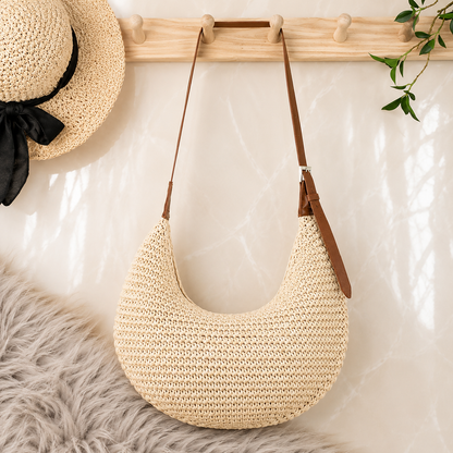 Crescent hobo handbag