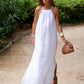 Sleeveless Linen Look Dress