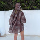 Long sleeve paisley dress