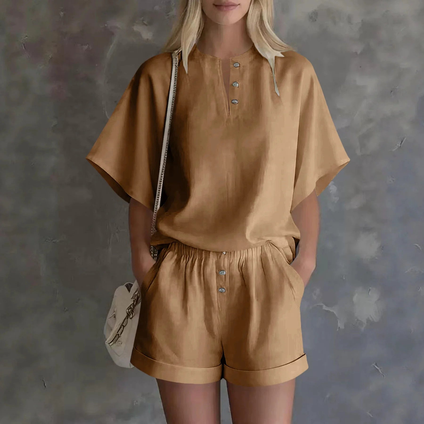 Solid color matching set