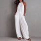 Halter Neck Wide Leg Jumpsuit