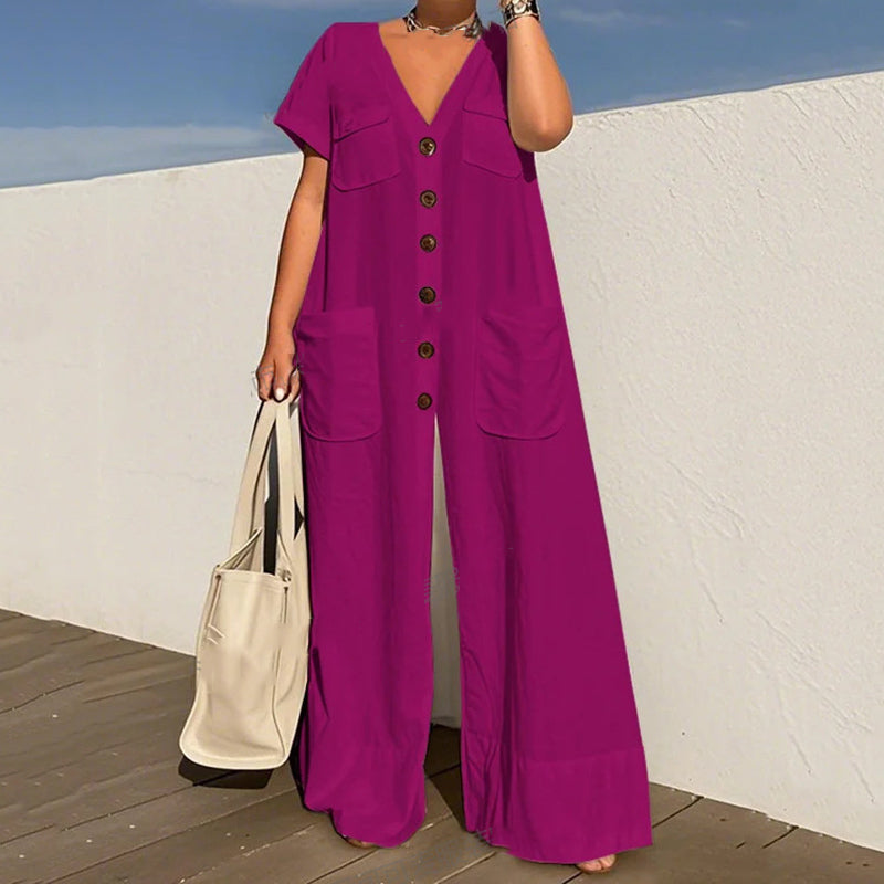 Short Sleeve Jumpsuit Outfit