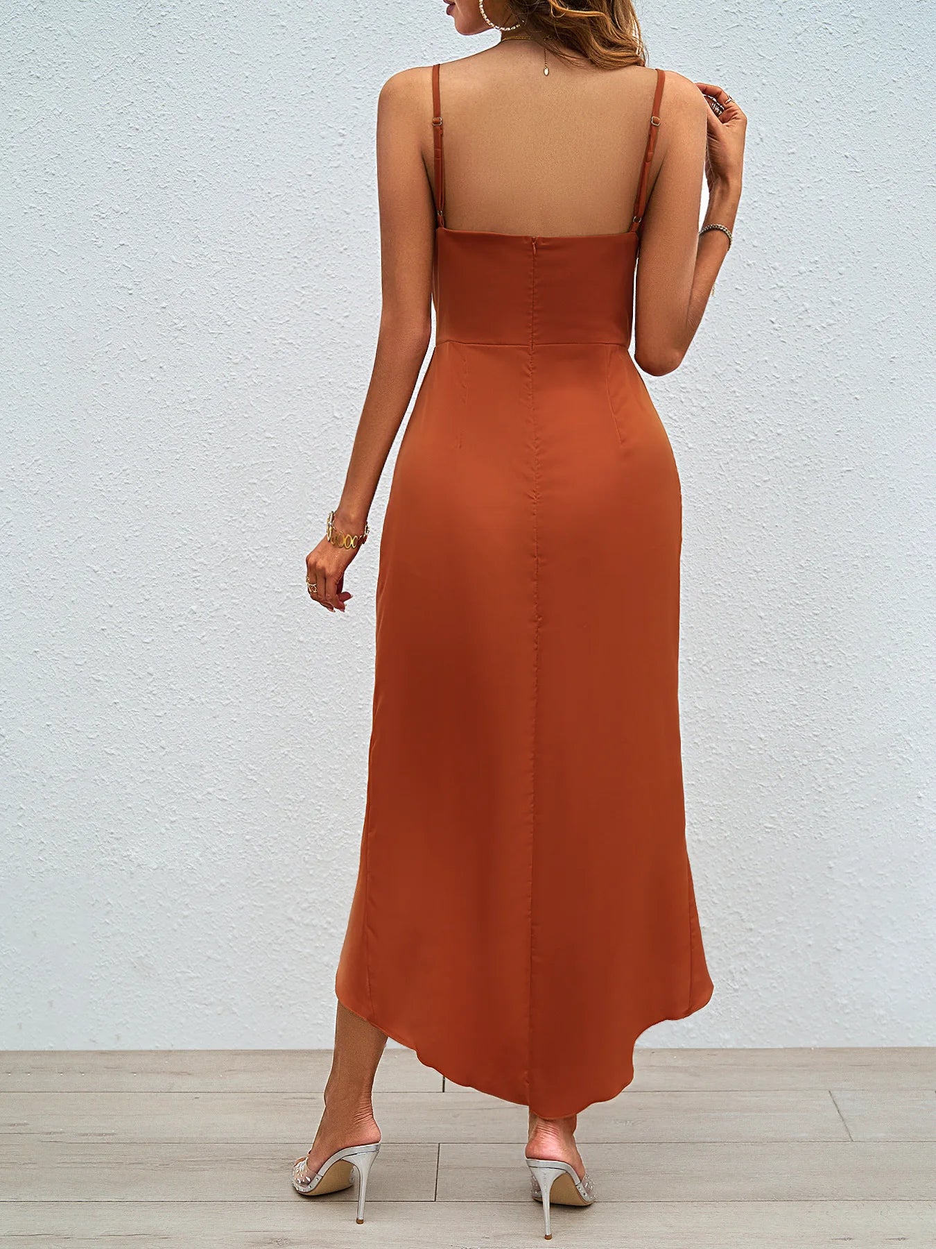 Women's elegant V-neck dress
