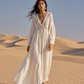 White Flowy Beach Maxi